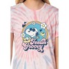 Peanuts Women's Snoopy Feelin Groovy Nightgown Sleep Pajama Shirt Multicolored - 2 of 4