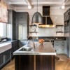 LLHZSY Industrial Silver Hammered Dome Island Pendant Light Fixture - W 11 2/5" x H 12 3/5" - 4 of 4