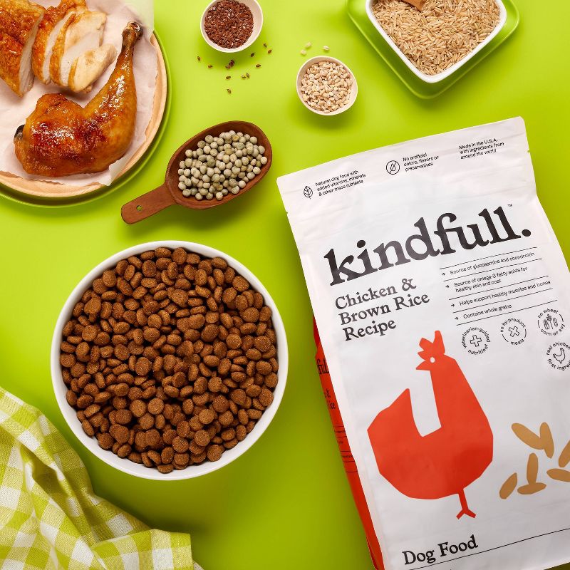 Chicken and Brown Rice Recipe Dry Dog Food - Kindfull™, 3 of 11
