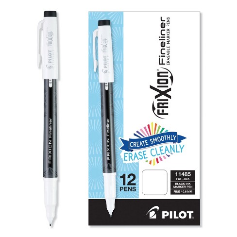 Pilot Frixion Erasable Stick Marker Pen 0.6 Mm Black Ink/barrel Dozen 11485  : Target