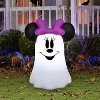 Gemmy Airblown Inflatable Stylized Minnie Ghost Disney, 3.5 ft Tall, Multicolored - 2 of 4