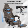 High Back Video Gamer Chairs,Racing Office Chairs with Massage Lumbar and footrest Adjustable Headrest&Linkage Armrests for Office,Home-Tanpinhause - 4 of 4