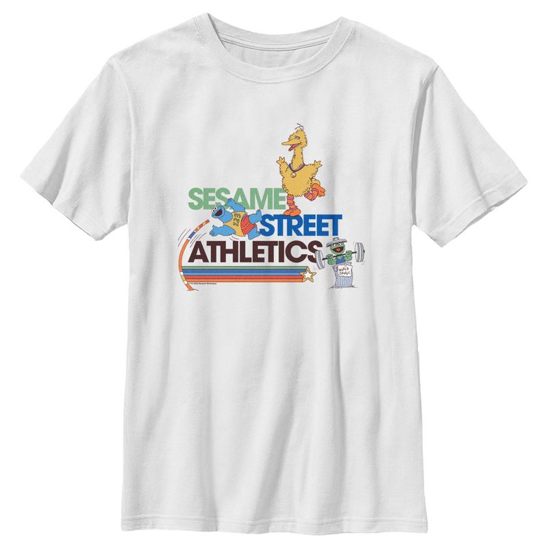 Boy's Sesame Street Retro Athletics T-Shirt, 1 of 5
