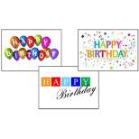 Signature Cards Birthday Greeting Card Assorted Box Set of 25 Cards & 26 Envelopes - VP1601