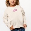 The Juniper Shop Embroidered Choose Happy Smiley Face Toddler Graphic Sweatshirt - 2 of 3