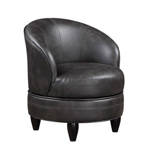 Sophia Faux Leather Accent Chair Gray - Steve Silver Co. - 1 of 4