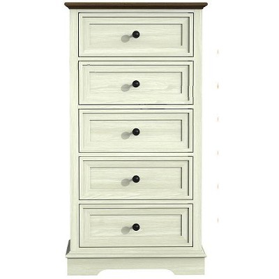 Cabinet Dresser Chest With 5 Drawers, Chest Of Drawers, Bedroom Dresser Beige