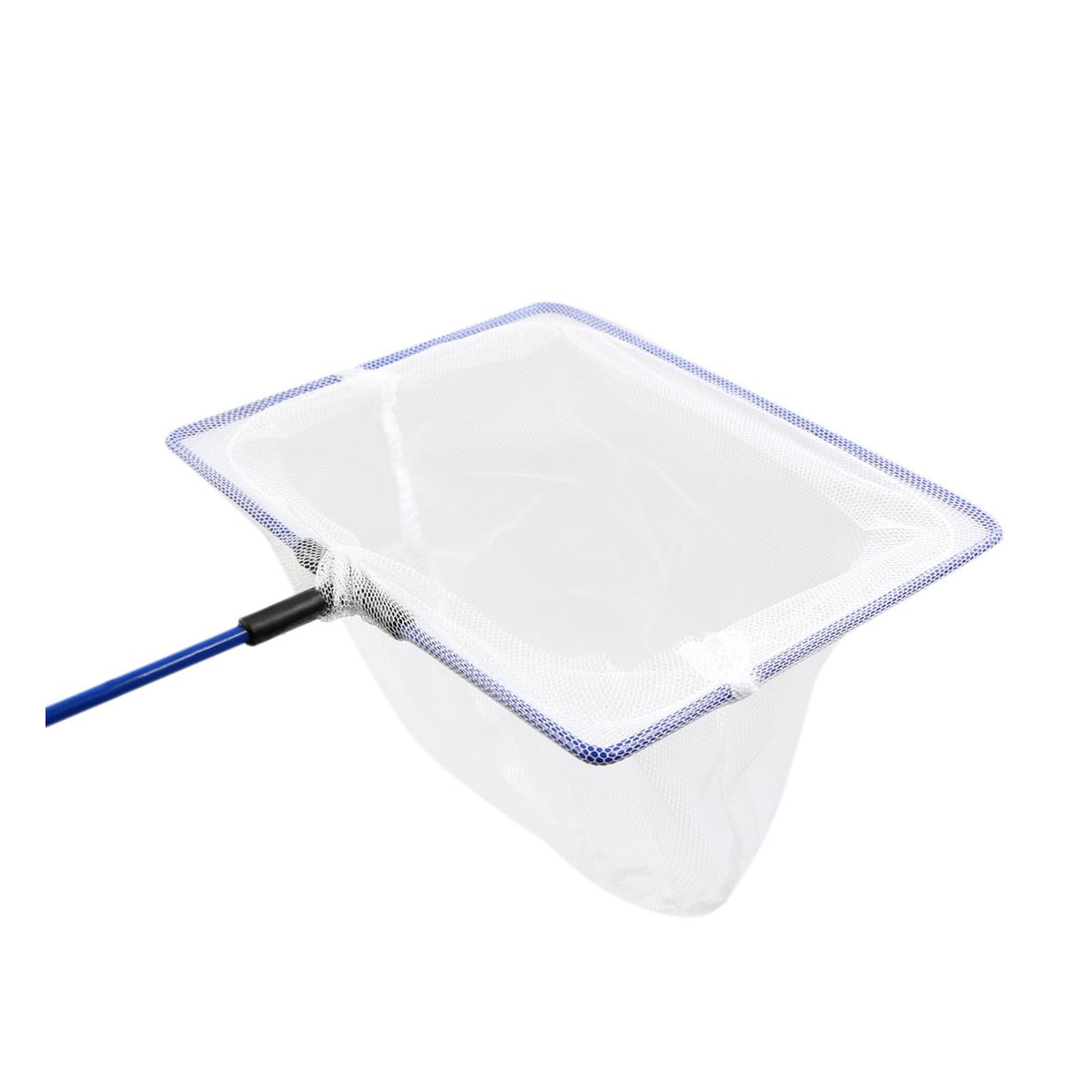 Unique Bargains Nylon Mesh Fish Landing Cleaning Net for Aquarium 6" Wide Blue White 2 Pcs - thumbnail 3