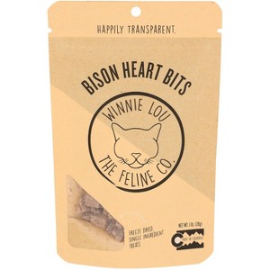 Winnie Lou The Canine Co - Cat Treats - Bison Heart Bits - Case of 8 - 1 oz - 1 of 1