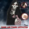 YOOCOZZ Outdoor Halloween Decoration Guitar-playing Grim Reaper with Light Up Eyes and Guitar Music - 3 of 4