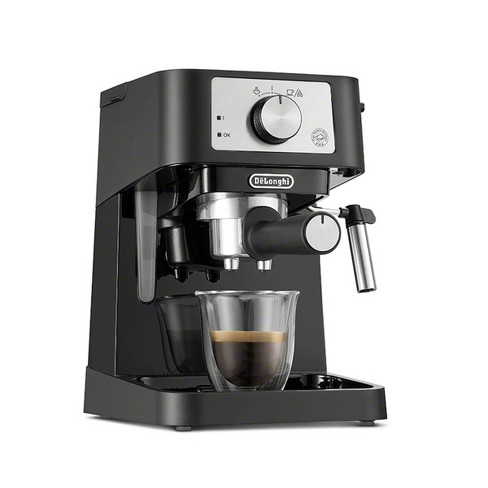 Mr. Coffee 4-Cup Steam Espresso System with Milk Frother, Size: Old Version 4-Cup size, Black