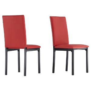 Devoe Dining Chair - Red (Set of 2) - Inspire Q