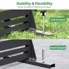 1-Piece 46.8 In. W x 71.37 In. H Light And Shadow Type Black Galvanized Sheet Outdoor Screen Decorative Art Panel (6-Piece Assembly) - 4 of 4