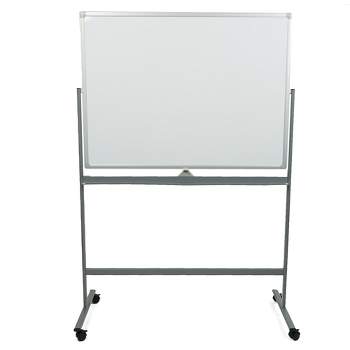 Mind Reader Portable Magnetic Dry Erase Double Sided Easel, White