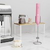 Rechargeable Milk Frother with 3 Speeds and 2-Layer Stainless Steel Whisk – Handheld Foam Maker for Coffee, Lattes, Matcha, Protein Shakes - 2 of 4
