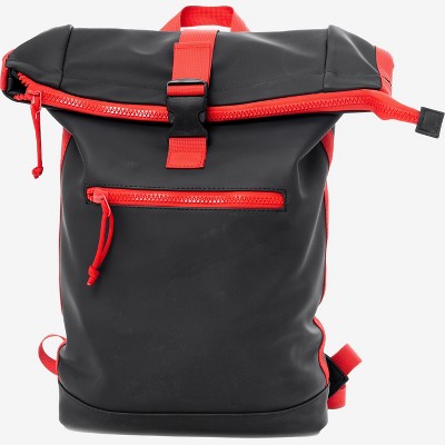 X Ray Waterproof Expandable Roll Top Backpack Black/red : Target