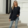 Clearlove Women's Lightweight Long Sleeve Crew Neck Sweater Plus Size Classic Fit Elegant Top Spring Autumn - 3 of 4