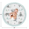 Sweet Jojo Designs Boy, Girl, Unisex/Gender Neutral Baby Tummy Time Playmat Sloth Blue, Grey and Green - 3 of 3