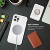 iHome Velo Gloss Silicone Case for iPhone 12 Pro, MagSafe Compatible, Lightweight, Drop & Screen Protection, White/Clear - 3 of 4