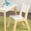 3pc Modern Table and Chair Set White - KidKraft - image 3 of 4