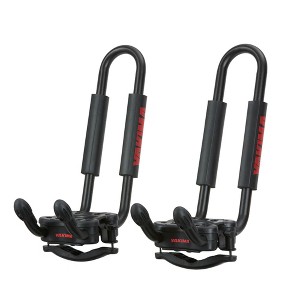 YAKIMA JayHook J-Cradle Rooftop Kayak Mount, 1 Kayak Roof Rack w/Padding, Universal Mounting Hardware, Heavy Duty Straps, and Bow and Stern Tie Downs - 1 of 4