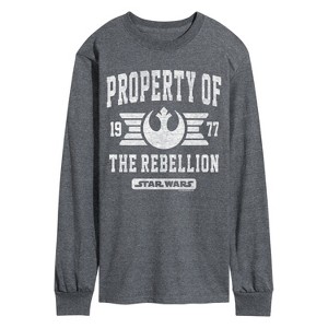 Men's - Star Wars - Property Of Rebellion Long Sleeve Graphic T-Shirt - 1 of 3