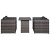 vidaXL Garden Dining Set Grey - 2 of 4