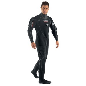 Seac Warmdry 4mm Neoprene Drysuit - High-Density, Aquastop Seals, Semi-Rigid Boots, Cordura Pockets - 1 of 4