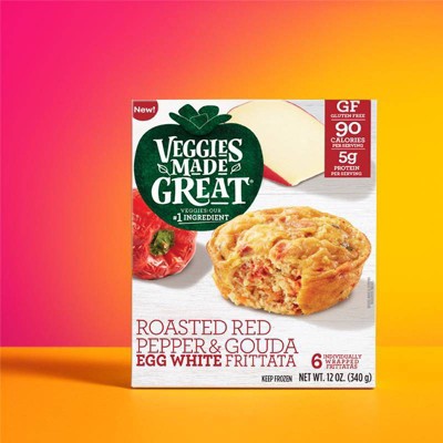 Veggies Made Great Frozen Roasted Red Pepper & Gouda Frittata - 12oz