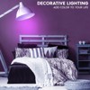 Luxrite A19 LED Purple Edison Light Bulb, 4.5W=60W Equivalent, Clear Glass Filament, UL Listed, Indoor Outdoor, Porch, E26 Standard Base - 2 of 4