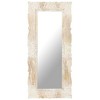 SKM Mirror White 43.3"x19.7" Solid Mango Wood - 2 of 4