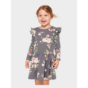 long sleeve dress 5t The Children's Place Toddler Girls Long Sleeve Velour Bubble Dress Green 5T  : Target