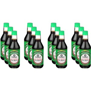 Kikkoman Less Sodium Soy Sauce - Case of 12 - 15 fl OZ - 1 of 2