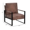 RISOKEYS Classic Mid Century Modern Accent Chair - Stylish, Comfortable & Durable Armchair for Living Room, Bedroom, Home Office - 3 of 4
