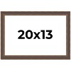 PosterPalooza | Elegant Brown Picture Frame - UV Acrylic, Backing Board, Hanging Hardware Included - 2 of 4
