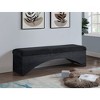 Meridian Furniture,Lawson Velour Fur Fabric Bench - 2 of 4