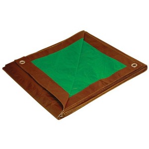 Foremost Dry Top 8 ft. W X 10 ft. L Medium Duty Polyethylene Reversible Tarp Brown/Green - 1 of 1