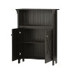 Saint Birch Hawksbury Storage Cabinet with Open Shelf , Espresso - 4 of 4