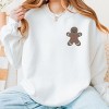 Embroidered Gingerbread Man - Women's Graphic Sweatshirt - 2 of 4