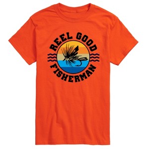 Men's - Instant Message - Reel Good Fisherman -Men's Short Sleeve Graphic T-Shirt Short Sleeve Graphic T-Shirt - 1 of 4