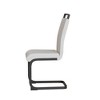 CENGHU Modern Dining Chairs Set of 4, Upholstered PU Faux Leather Side Chair with C-shaped Tube Plating Black Metal Legs, Guest Office Chair - 4 of 4