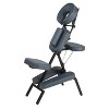 Master Massage Professional Lightweight Portable Massage Chair-Folding Foldable Aluminum Adjustable Tattoo Chair with Wheeled Carrying Case, Blue - 2 of 4