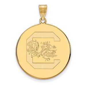 Black Bow Jewelry 10k Yellow Gold South Carolina Gamecocks NCAA Extra Large Pendant - 1 of 3