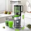 Aeitto Juicer Machines, 4.9" Extra Large Feed Chute for Whole Fruits and Vegetables - 2 of 4