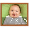PosterPalooza | Modernist Brown Picture Frame - UV Acrylic, Backing Board, Hanging Hardware Included - 2 of 4