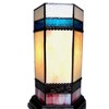 Chloe Lighting Chester Tiffany-glass Accent Pedestal 1 Light Table Lamp 14 Inch Tall - 4 of 4