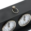 TopComfy Decorative Object Modern Time Zone Desk Clock for International Use, Black, 15.75"*4"*6.5" - 4 of 4