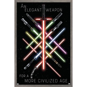Trends International Star Wars - Lightsaber Group Framed Wall Poster Prints - 1 of 4