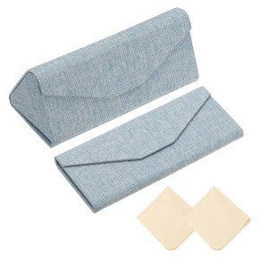 Unique Bargains Triangle Magnetic Foldable Glasses Case 2 Pcs - 1 of 4