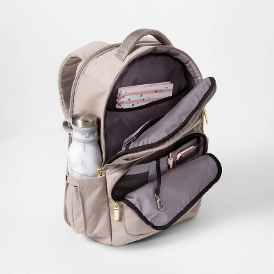 Рюкзаки Open Story Signature Day Trip Backpack Taupe - Open Story™: 24L Water-Resistant Laptop Bag — фото 5